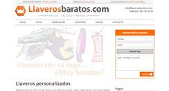 Desktop Screenshot of llaverosbaratos.com