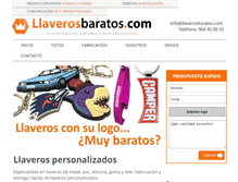 Tablet Screenshot of llaverosbaratos.com